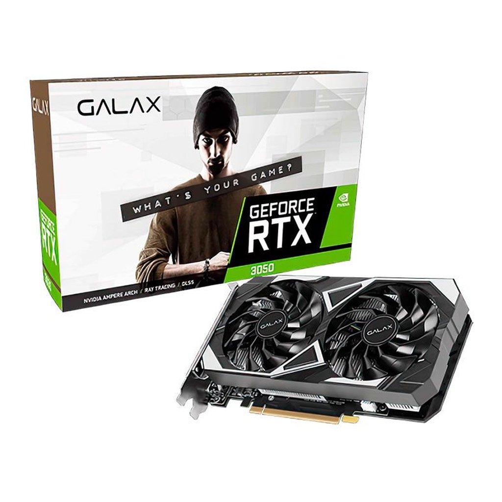 Placa de Vídeo Galax NVIDIA GeForce RTX 3050 EX 6GB GDDR6 96
