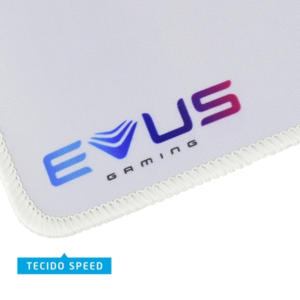 Detalhes de Mouse PAD EVUS  Pure Speed Branco - MP-290W