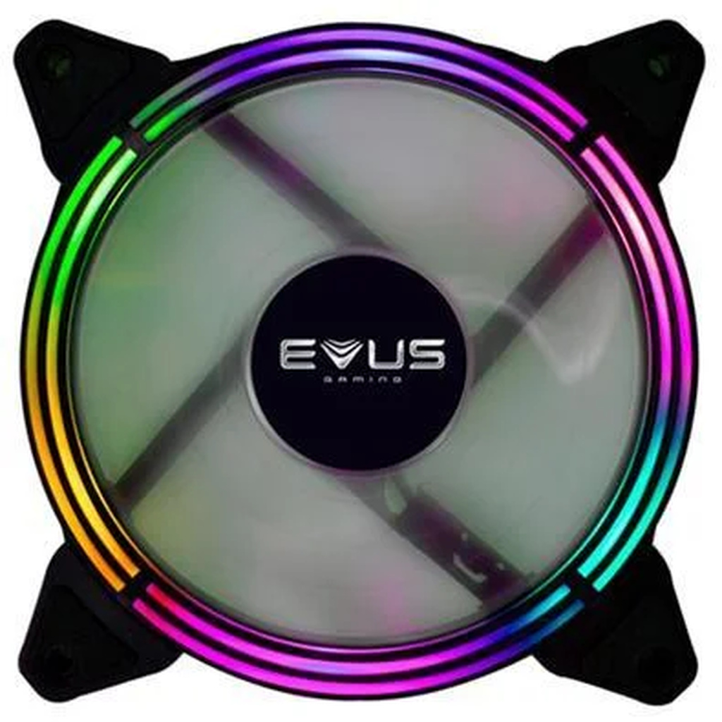 Cooler Fan Ventilador Gamer Evus Double Ring F12D-Argb