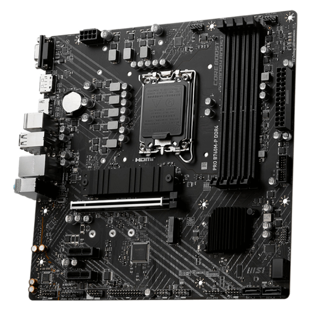 Detalhes de Placa Mãe MSI PRO B760M-P DDR4 Chipset Intel LGA 1700 mATX