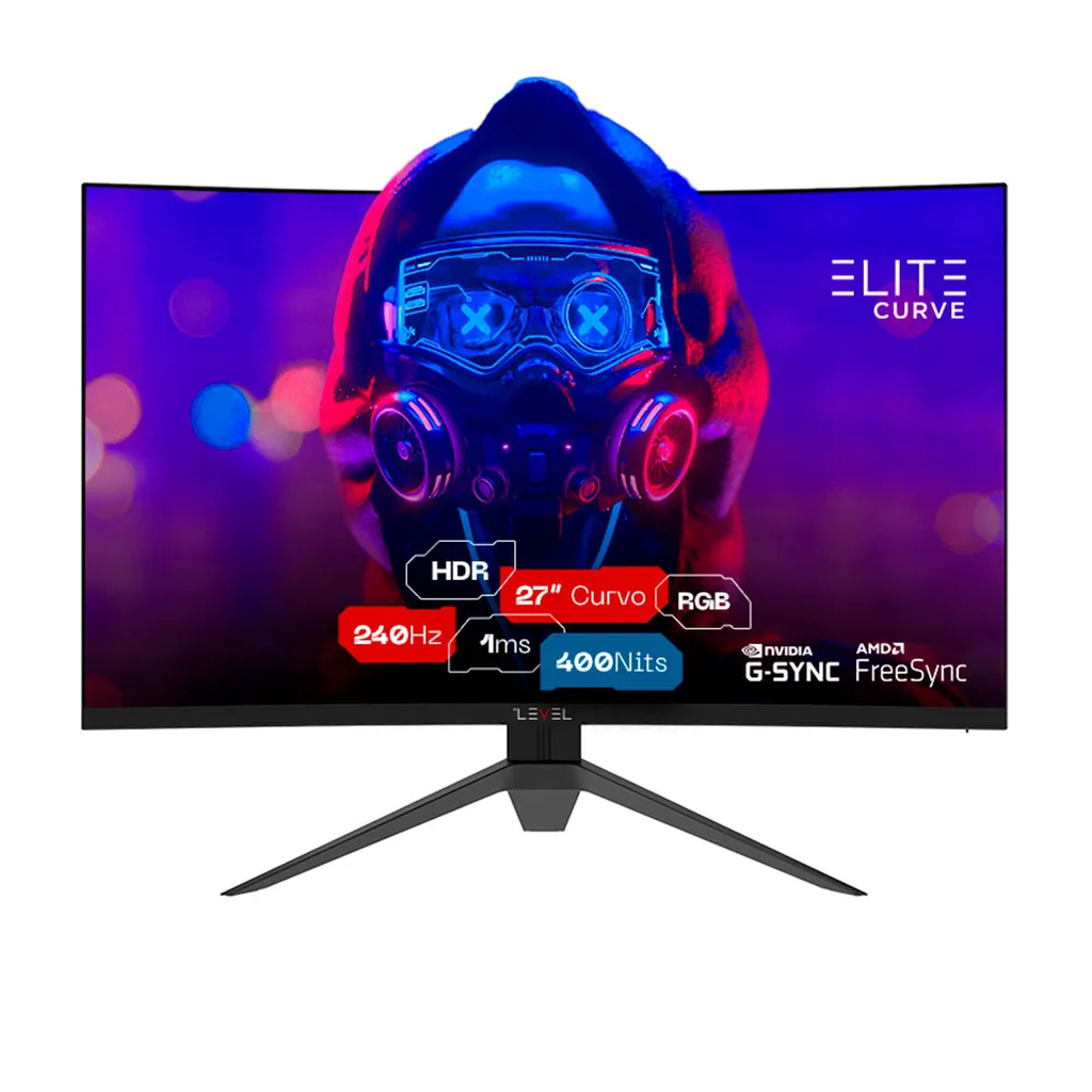 Monitor Gamer Elite Curve 27" ELED 240Hz 1ms Freesync G-sync