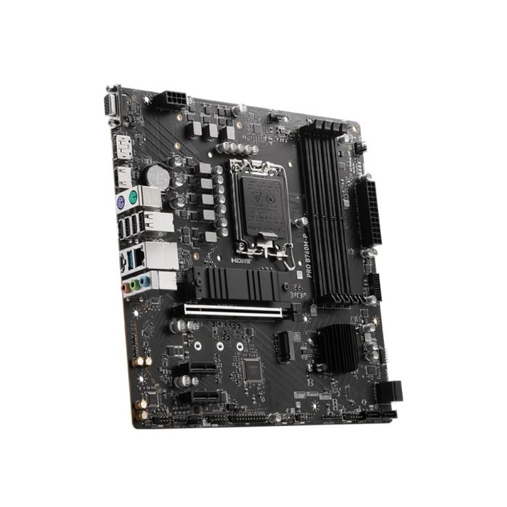 Detalhes de Placa Mãe MSI PRO B760M-P LGA 1700 B760 mATX DDR5