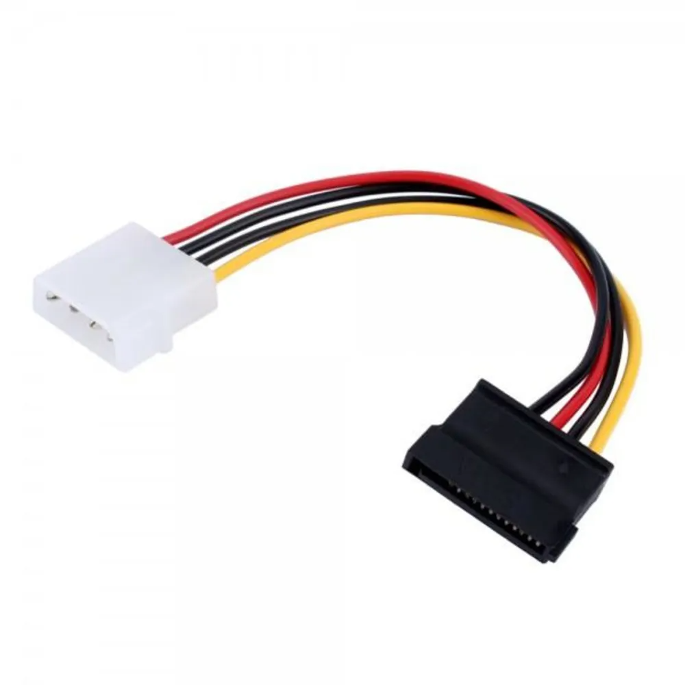 Detalhes de Cabo de Força Molex para Sata HD SSD 15CM Multicor