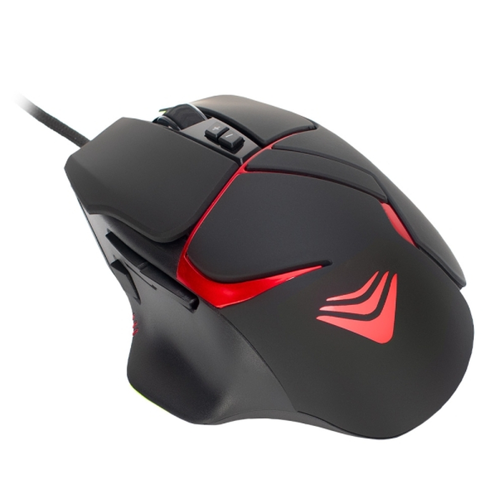 Detalhes de Mouse Gamer Evus Mo-07 3200dpi Stalker Usb Led Cor Preto