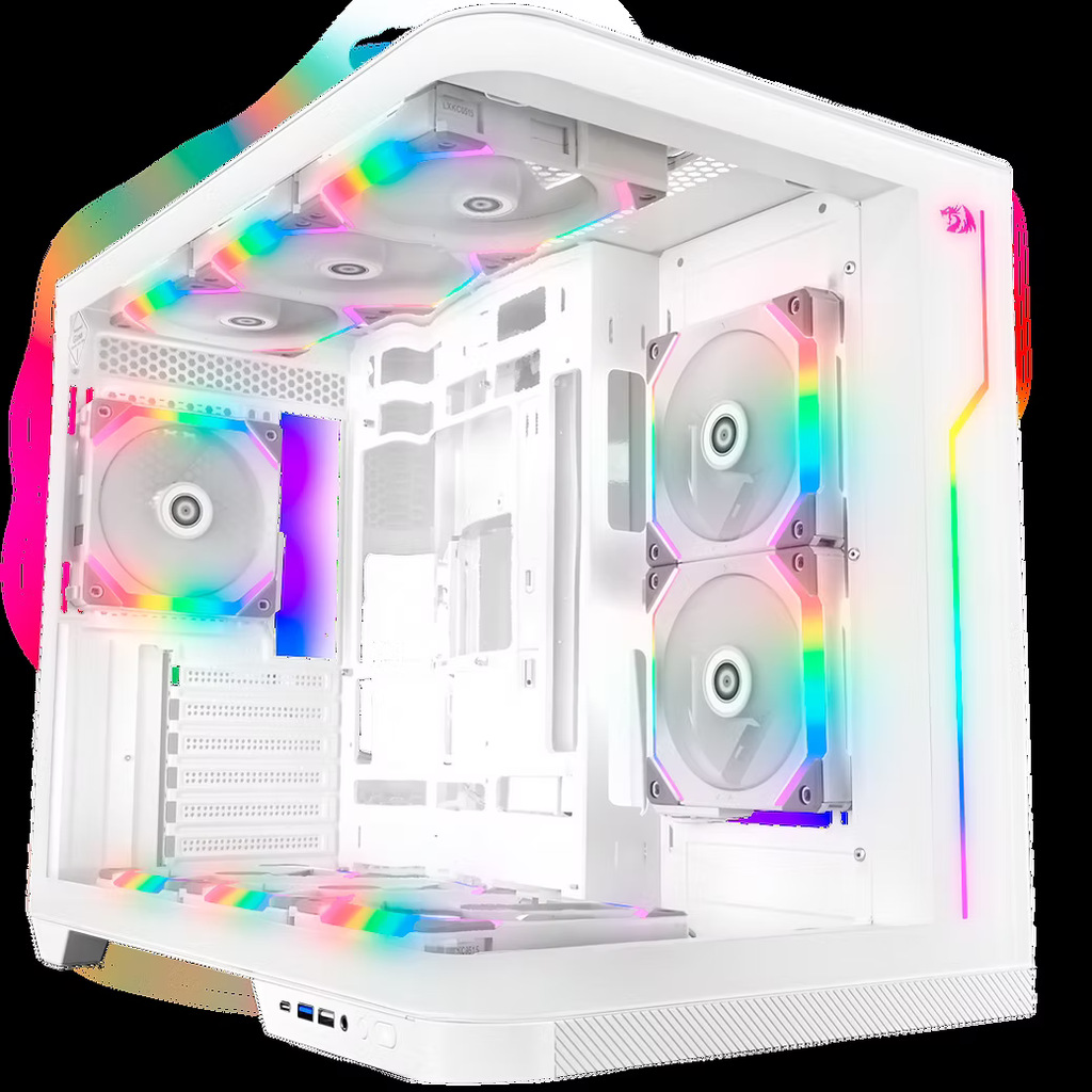 Gabinete Redragon Wideload Extreme Vidro Curvo Branco CA-605