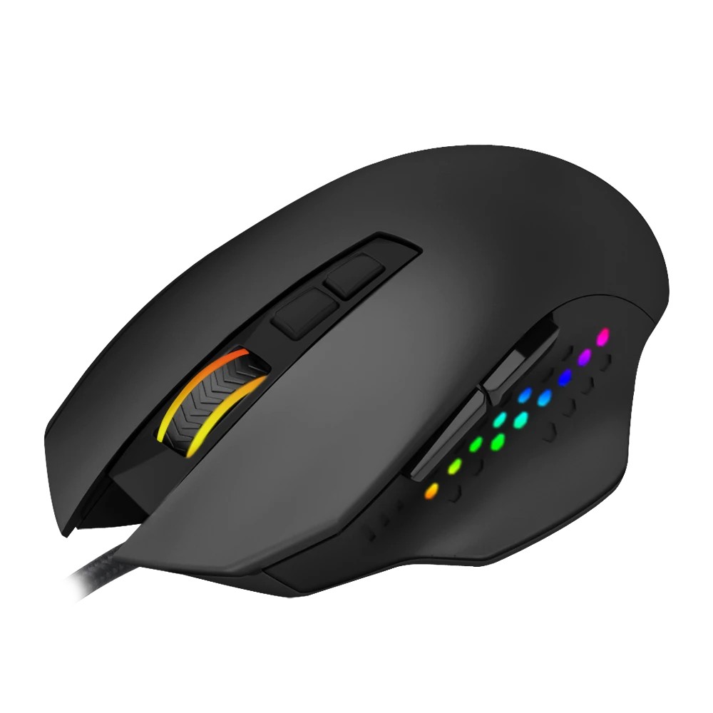 Detalhes de Mouse Gamer T-dagger Captain Black Led RGB 8000Dpi T-TGM302