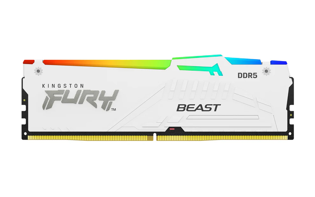 Detalhes de Memória RAM Kingston Fury RGB 16GB 5200MHz DDR5 CL36 Branco