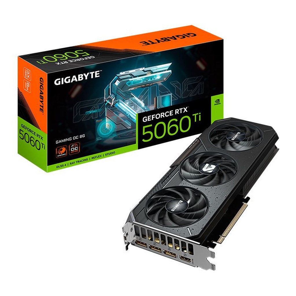 Placa Video Gigabyte GeForce RTX 5060 Ti Gaming OC 8GB GDDR7