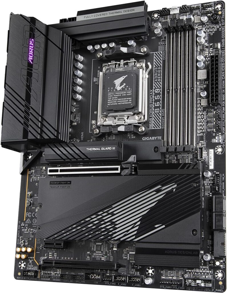 Detalhes de Placa Mãe Gigabyte B650 Aorus Pro Ax WIFI DDR5 AM5 ATX USB 3