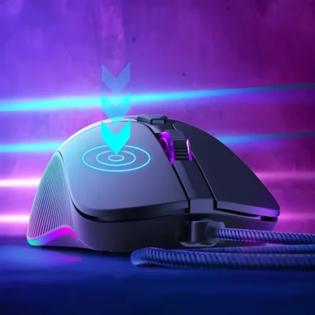 Detalhes de Mouse Gamer Óptico RGB ACER USB 3200dpi 6 Botões EMW214