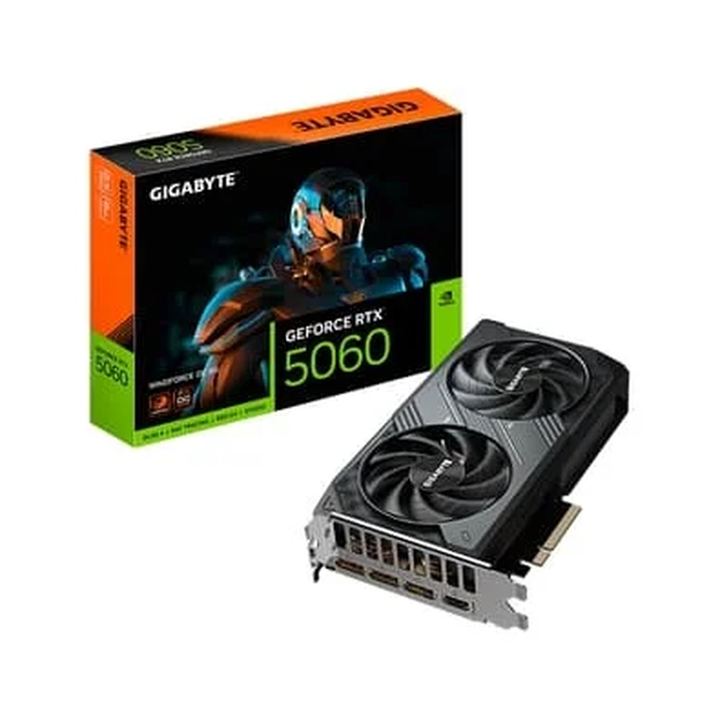 Placa de Vídeo Gigabyte NVIDIA GeForce RTX 5060 OC 8GB GDDR7