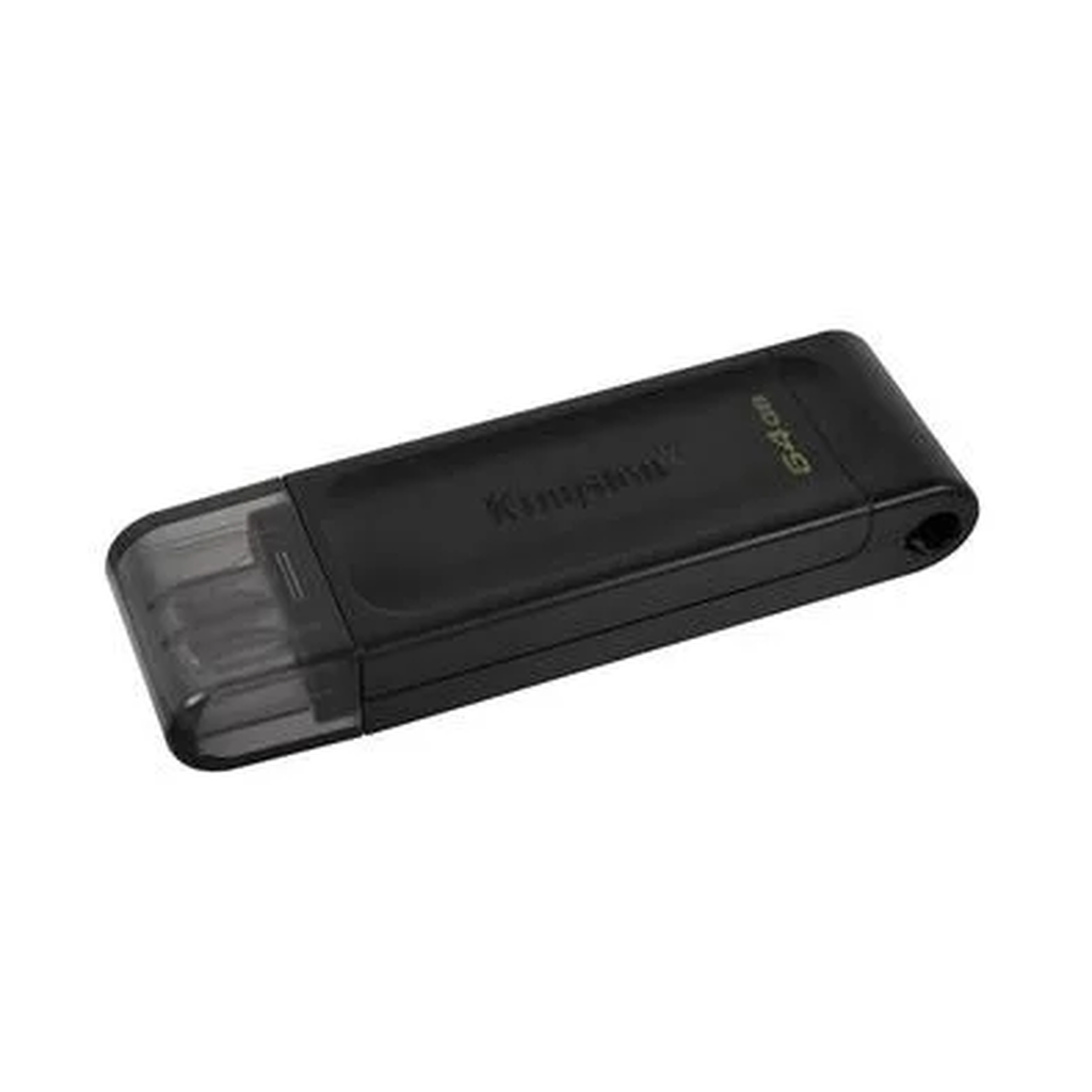 Detalhes de Pen Drive Kingston Datatravele 70 Type-c 3.2 64GB DT70 Preto