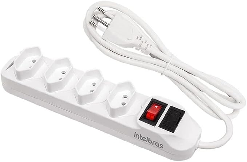 Filtro De Linha Intelbras EPE 1004 4 Tomadas CABO 1,5M Branc