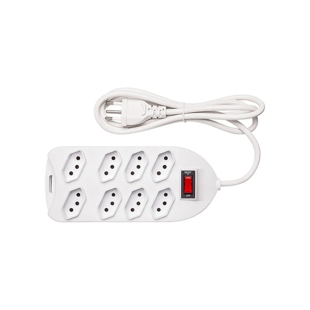 Detalhes de Filtro de Linha Intelbras com 8 tomadas EPE 1008+ Branco
