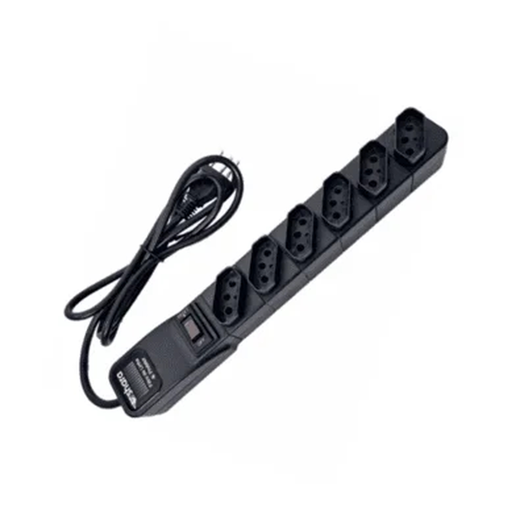 Detalhes de Filtro de Linha TS Shara + Protetor 6 Tomadas Bivolt Preto