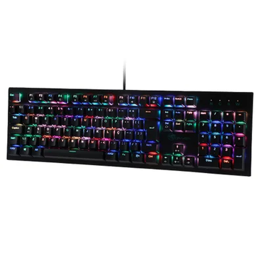 Detalhes de Teclado Mecanico Gamer DN201 Numpad Outemu Blue RGB