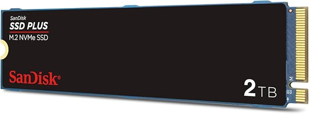 Detalhes de SSD Sandisk PLUS 2TB 2280 PCIe Gen3 NVMe - SDSSDA3N-2T00-G26