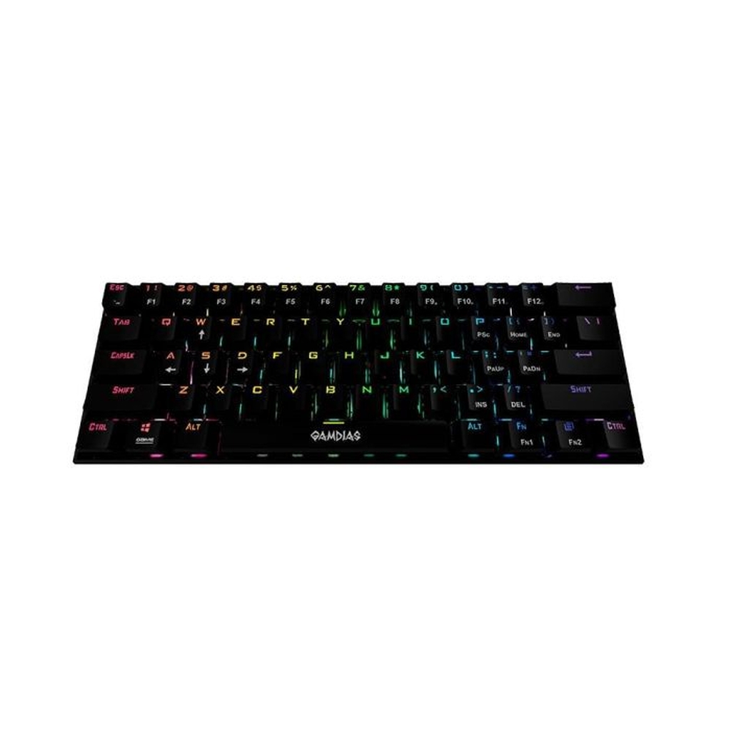Detalhes de Teclado Mecânico Gamer 60% Gamdias Hermes E3 RGB Switch Blue