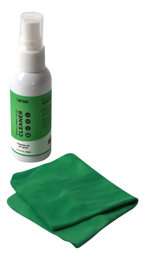 Detalhes de Limpa Tela Display Monitor + Flanela Cleaner 60ML Vkkit60