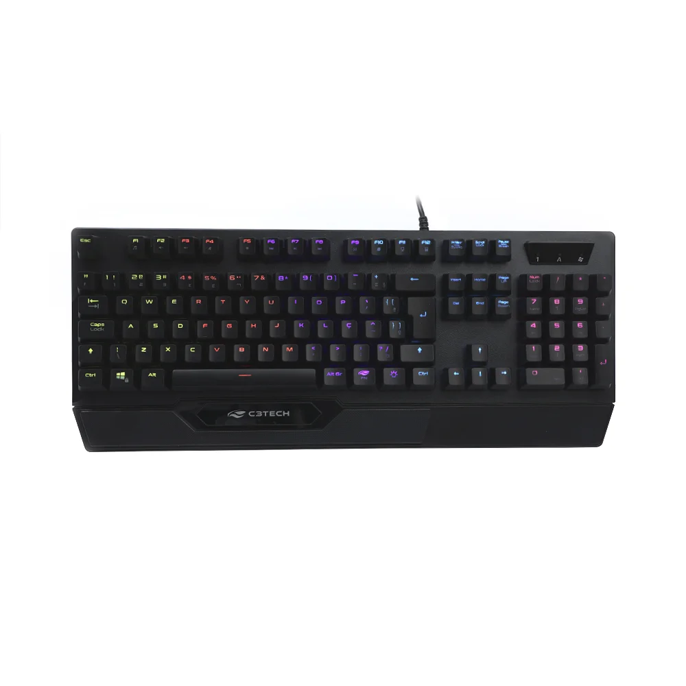 Detalhes de Teclado Mecânico Gamer C3tech KGM-1200BK Anti-Ghosting