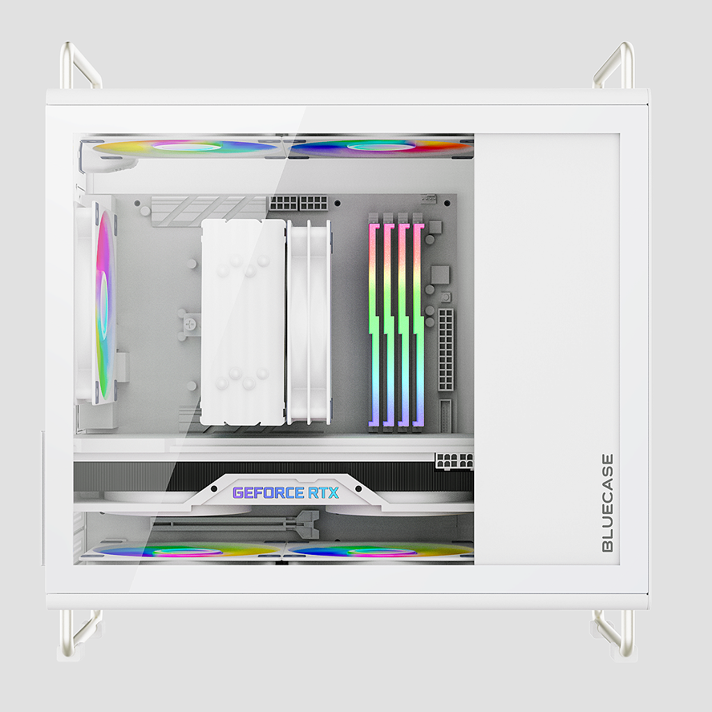 Detalhes de Gabinete Gamer BG-056 TINY PRO Branco Bluecase Vidro