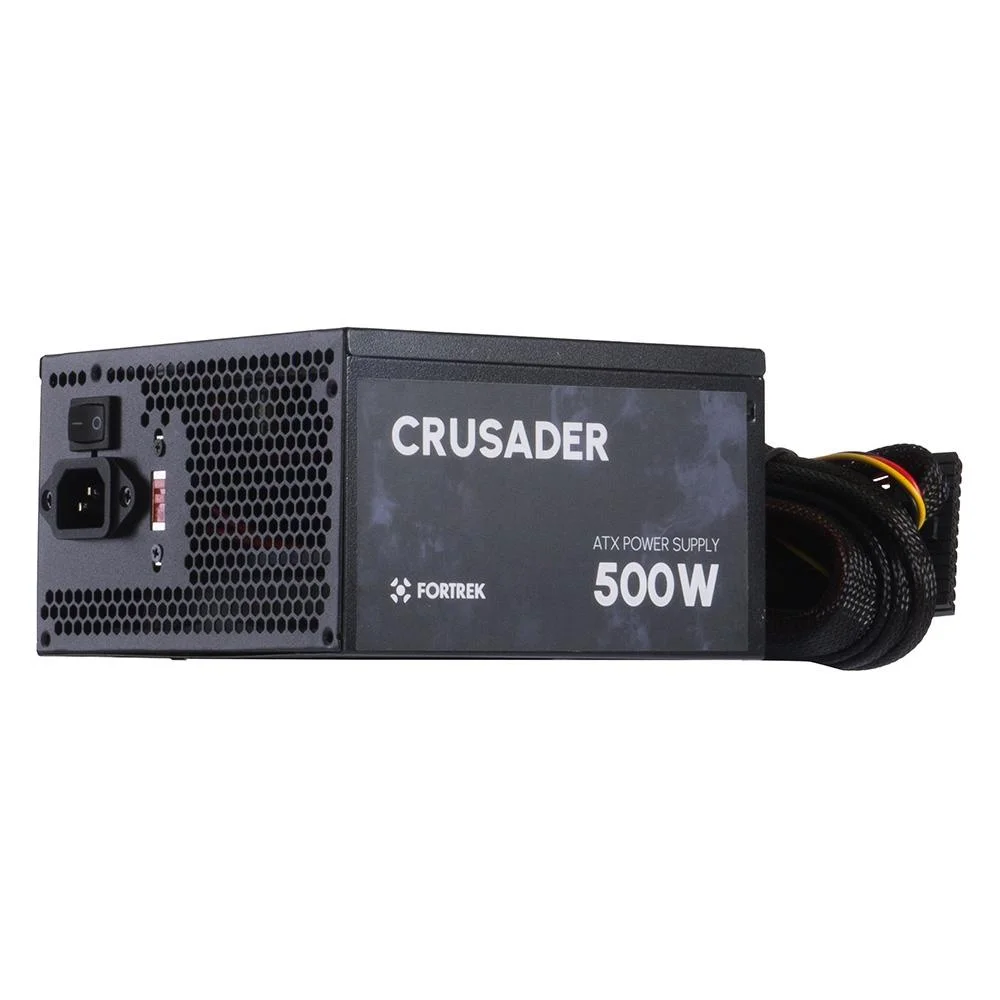 Detalhes de Fonte Gamer Fortrek ATX Crusader 500W Sem Cabo Preto
