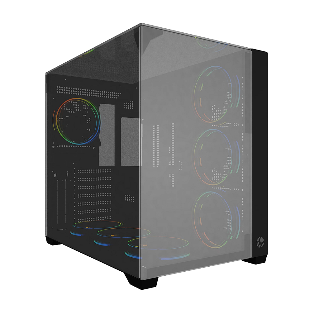 Gabinete Gamer BG-059 RGB Grand Vegas Preto