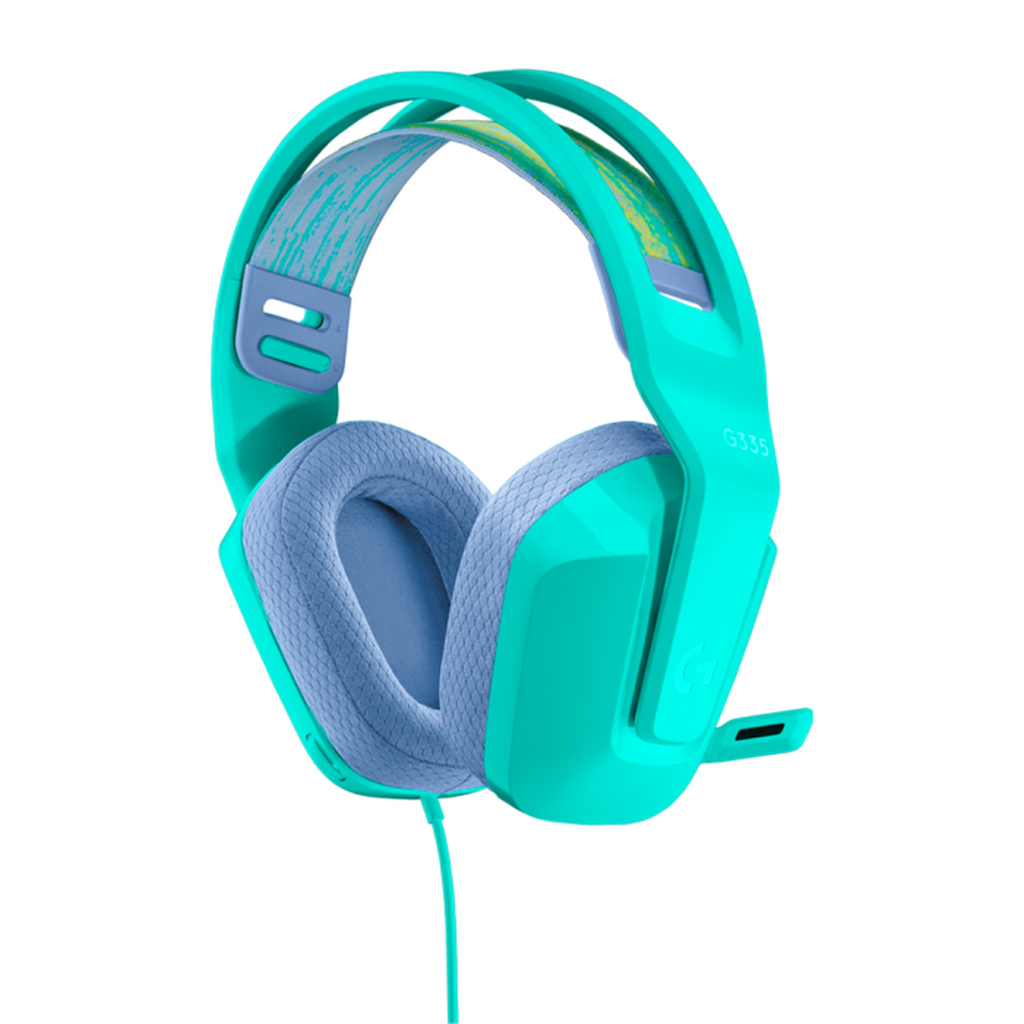 Detalhes de Headset Gamer Logitech G335 Verde c/ Microfone - 981-001023