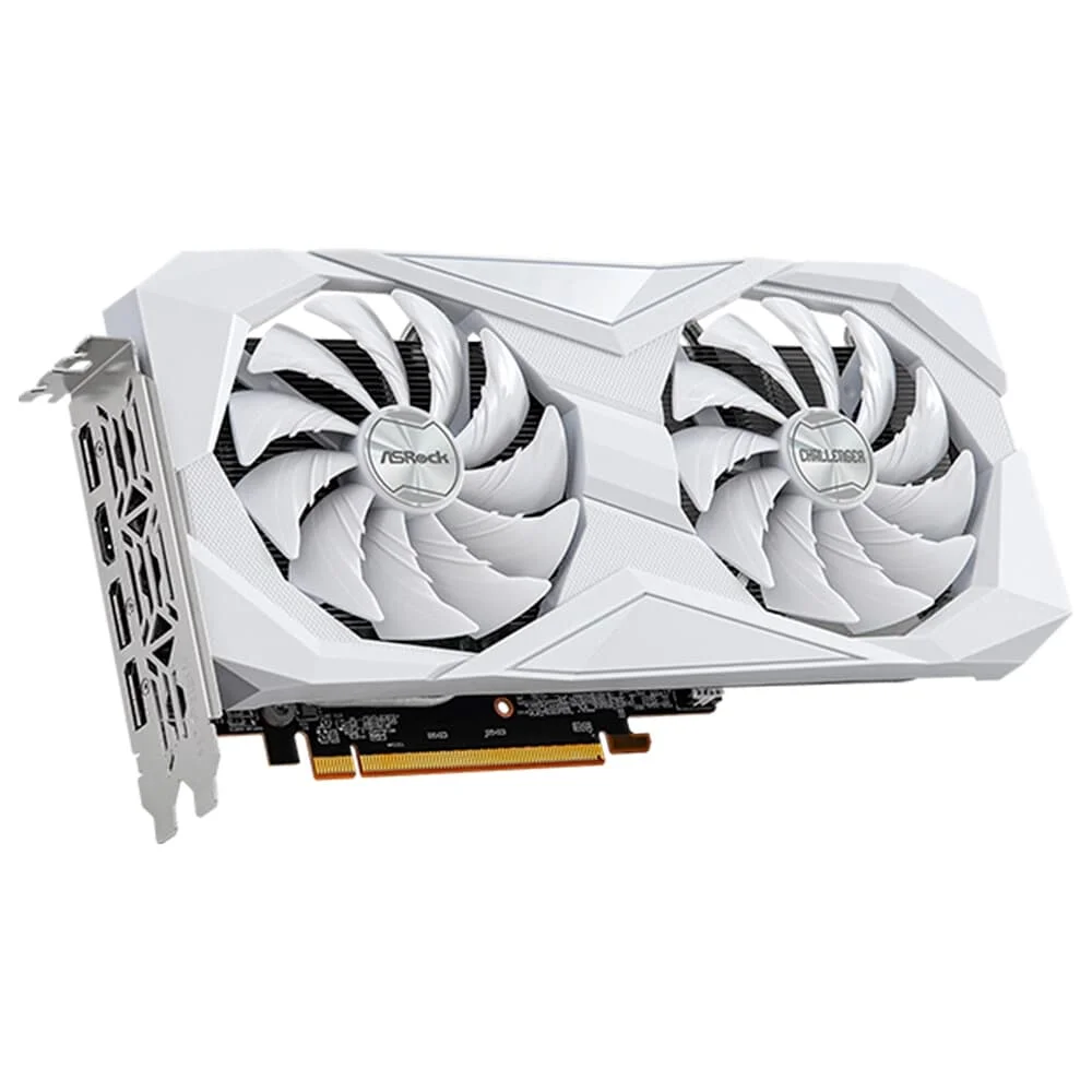 Detalhes de Placa Vídeo ASRock RX 6600 White AMD 8GB GDDR6 128Bits HDMI