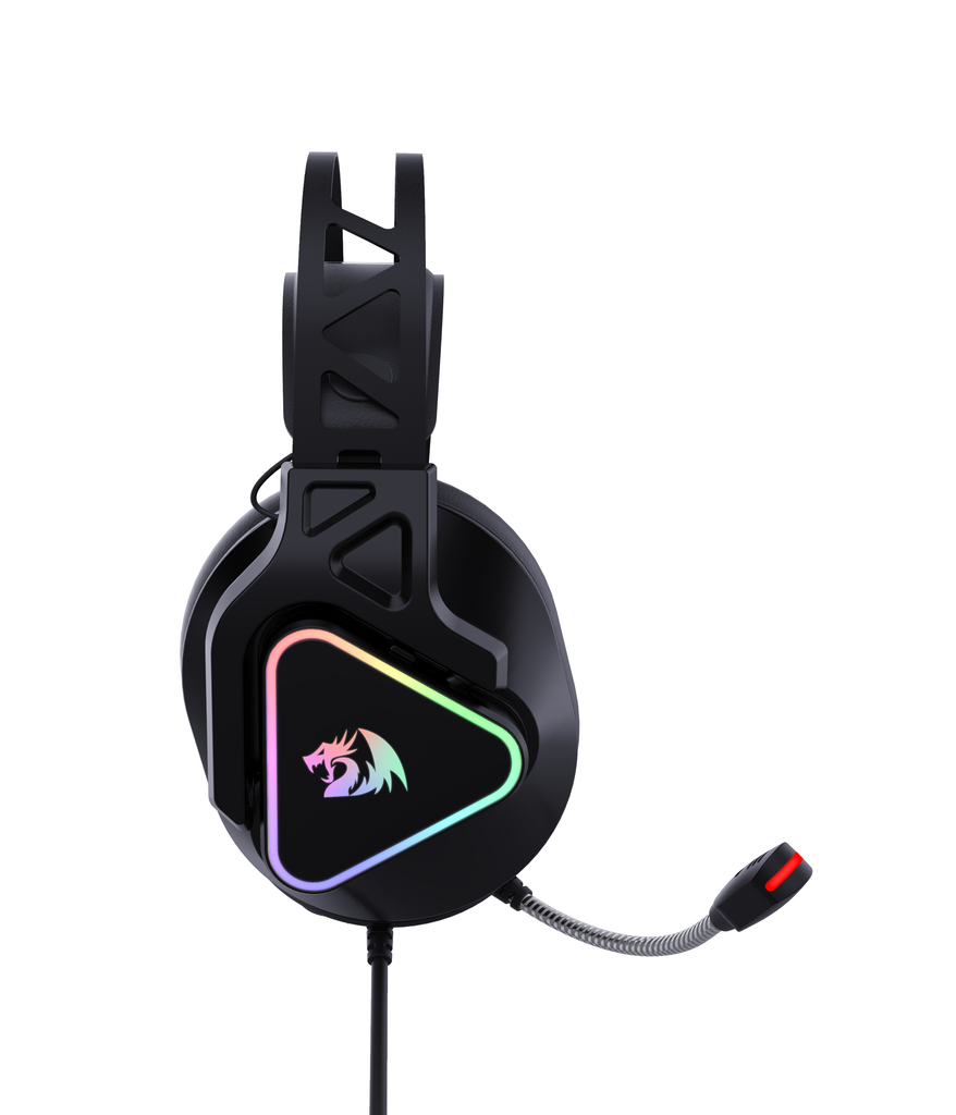 Detalhes de Headset Gamer Redragon Cadmus c/ Microfone Preto RGB - H370