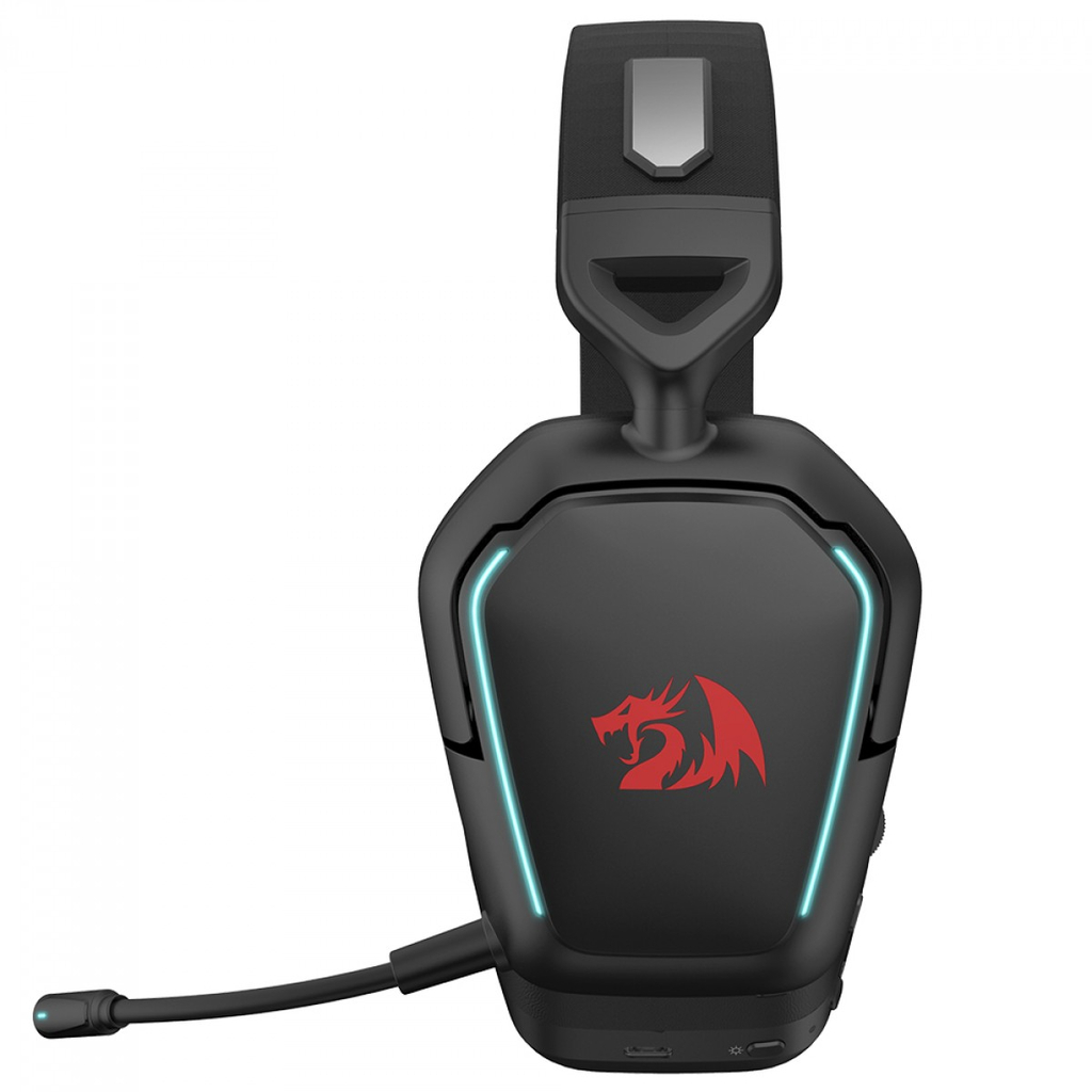 Detalhes de Headset Gamer Redragon Mira Sem fio 7.1 C/Mic Preto - H868