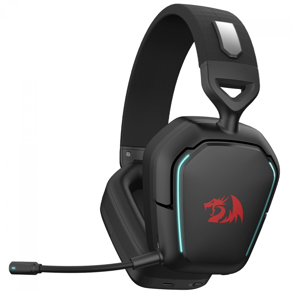 Headset Gamer Redragon Mira Sem fio 7.1 C/Mic Preto - H868