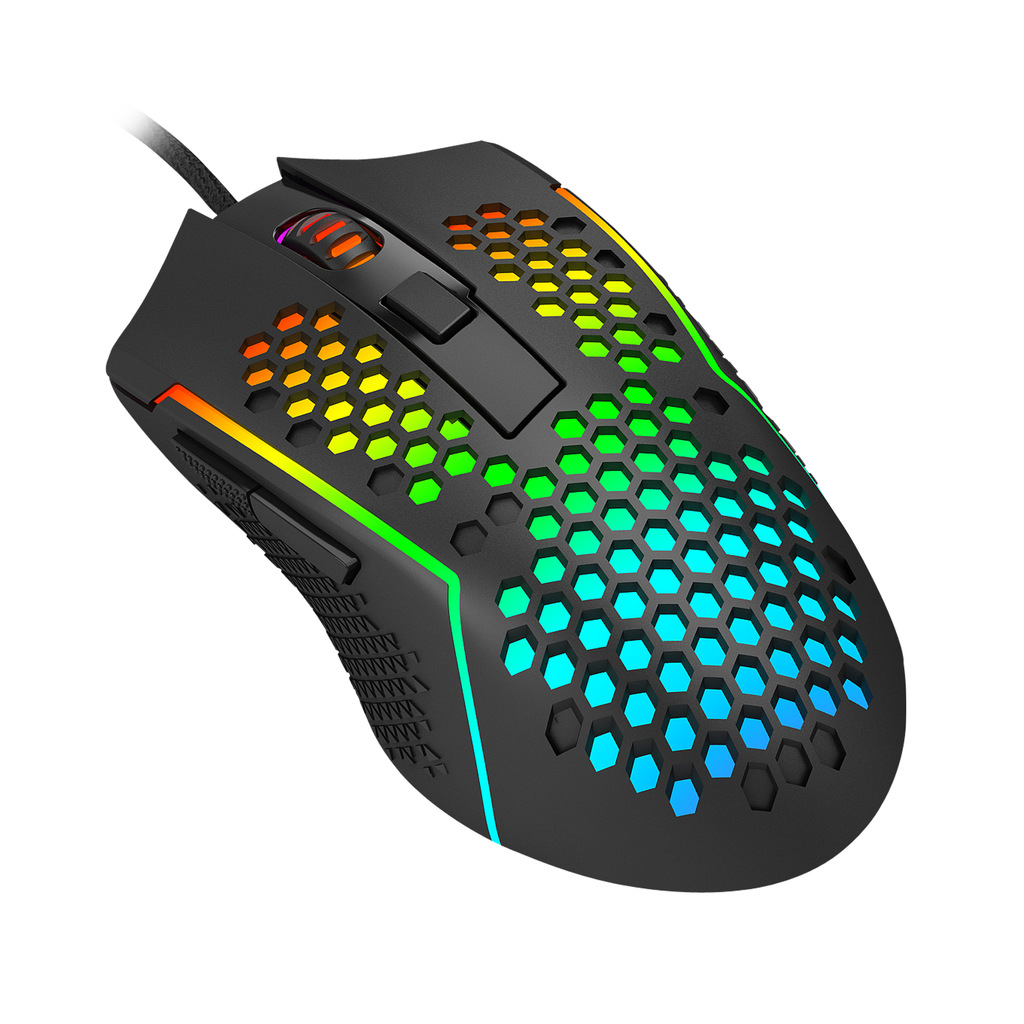 Detalhes de Mouse Gamer Redragon Reaping Plus 52000 DPI Preto RGB