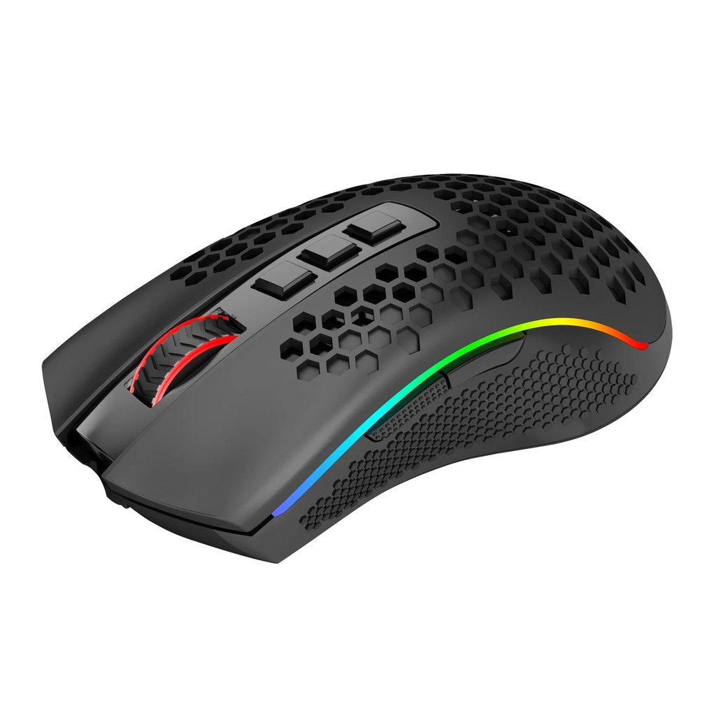 Detalhes de Mouse Gamer Redragon Storm Pro 16000DPI Preto RGB Sem fio