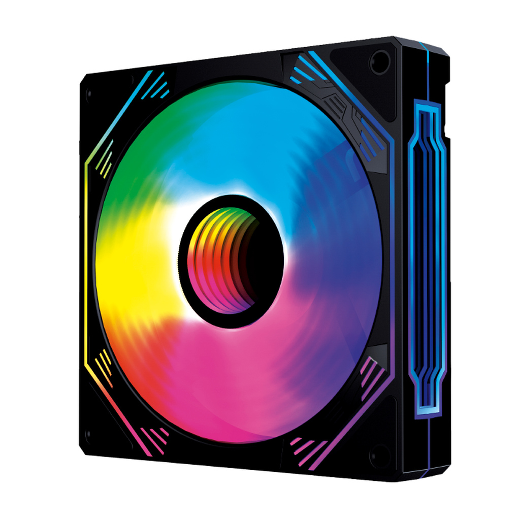Cooler FAN Gamer Hayom Led RGB 120mm Preto - FC1396