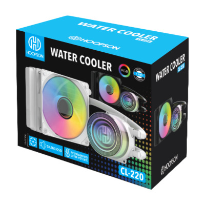 Detalhes de Water Cooler Hoopson AMD intel Com Led RGB 120mm - Cl-220p