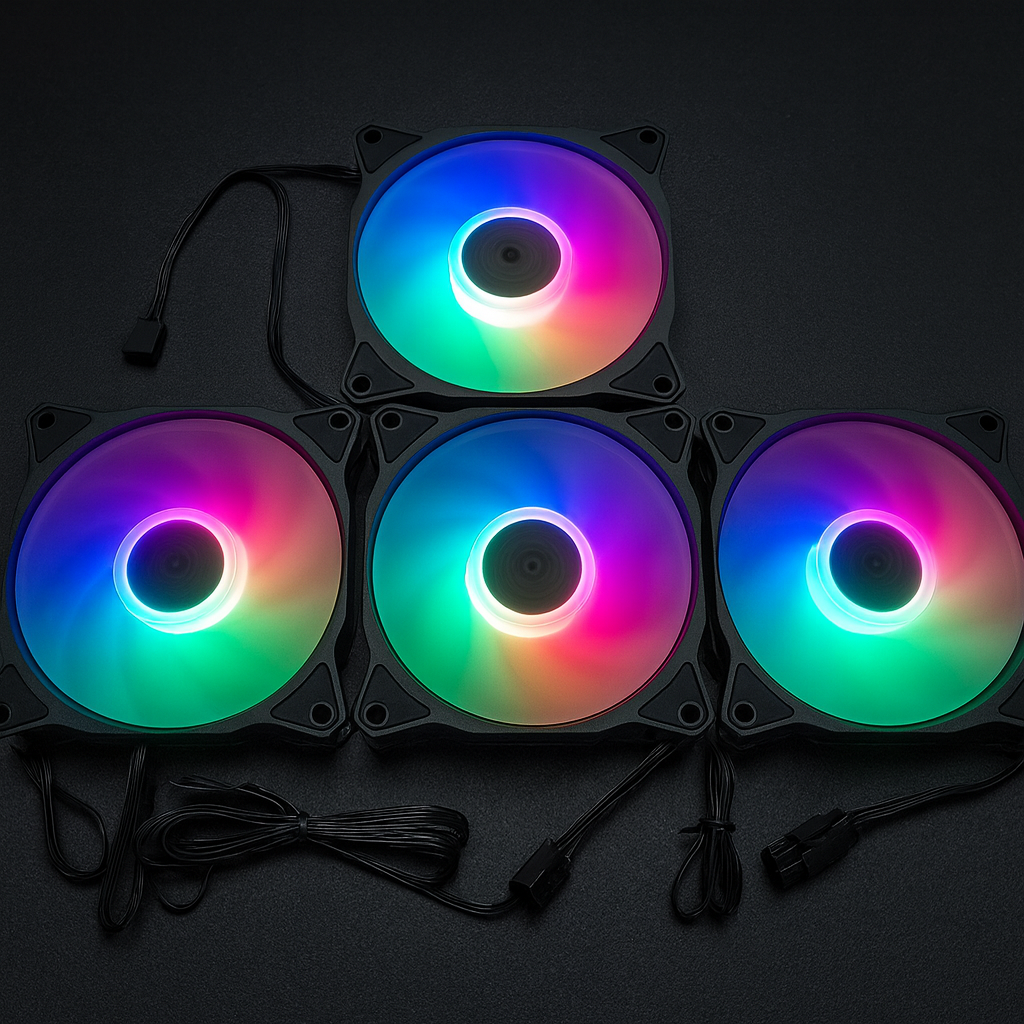 Detalhes de KIT Fan com 4  unidades Bluecase ARGB 120mm Black