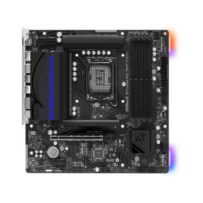 Detalhes de Placa Mãe AsRock B760M PG Riptide LGA 1700 mATX DDR5 HDMI M2