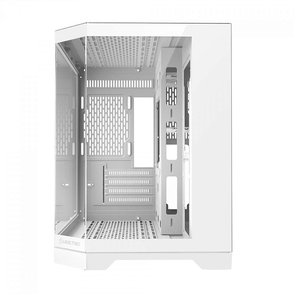Detalhes de Gabinete Gamer Liketec Ilusion Snow Aquário Mid Tower Branco
