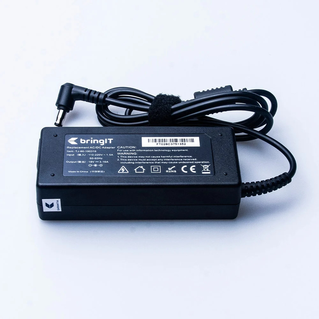 Fonte para notebook Samsung 19V 3.16A 60W Pino 5.5 X 3.0 mm