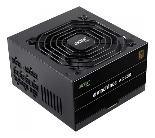 Detalhes de Fonte Acer 550w Ac550 80 Plus Bronze Full Modular ATX Preto
