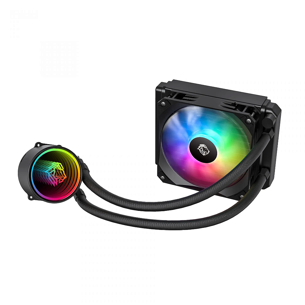 Detalhes de Water Cooler Gamer Hayom FC 1314 RainBow 120mm - Preto