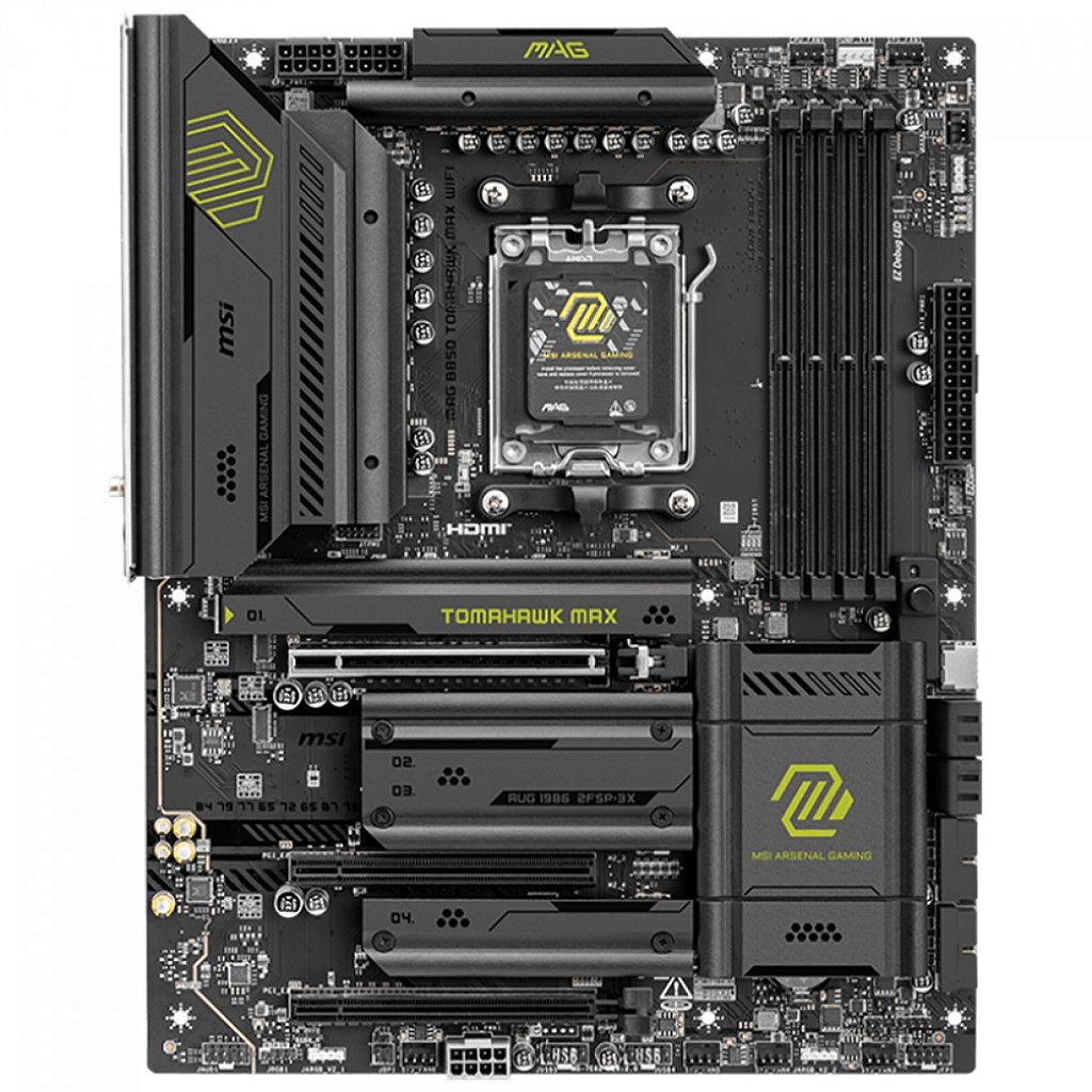 Detalhes de Placa Mãe MSI Mag B850 Tomahawk Max Wifi DDR5 AM5 ATX