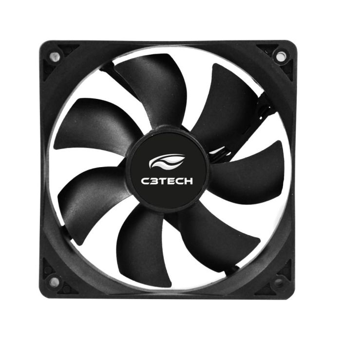 Cooler Gabinete Office C3Tech F7-100BK Storm 120mm - Preto