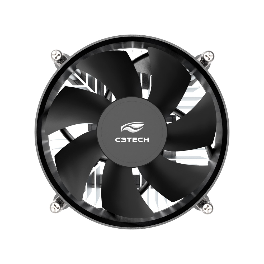 Detalhes de Cooler Fan CPU FC-20BK C3Tech Gaming Compativel Com Intel