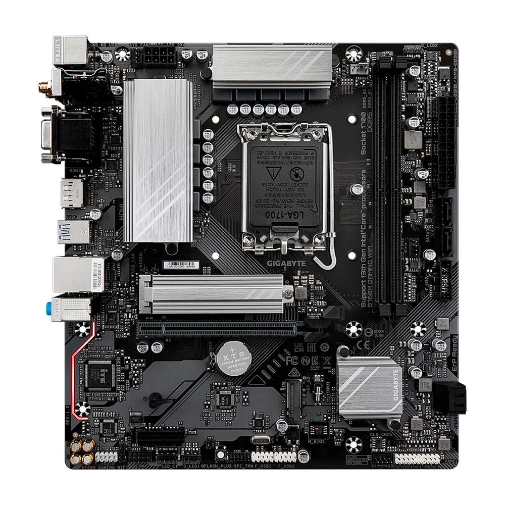 Detalhes de Placa Mãe Gamer Gigabyte B760M Gaming WIFI LGA 1700 DDR5