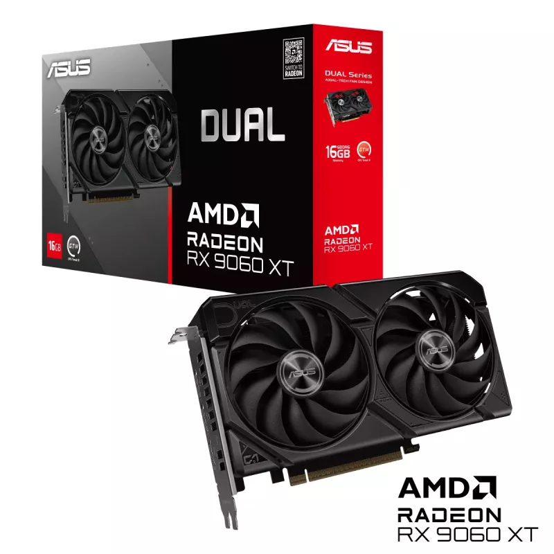 Placa de Video ASUS Dual Radeon RX 9060 XT 16GB GDDR6