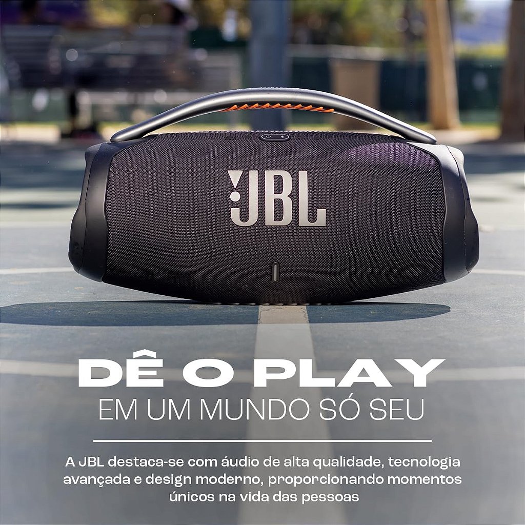 JBL Caixa de Som Boombox 3 Bluetooth Prova D'gua - Camuflada