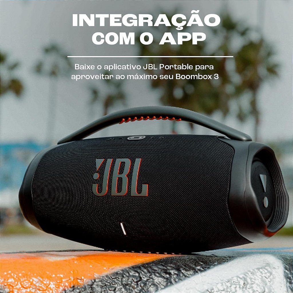 Detalhes de JBL Caixa de Som Boombox 3 Bluetooth Prova D'gua - Camuflada