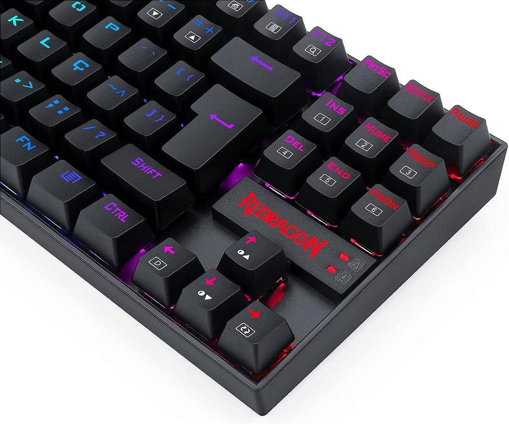 Detalhes de Teclado Magnético Redragon Kumara PRO K552RGB USB RGB Preto